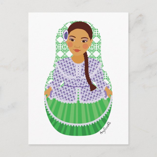 Carte postale Matryoshka Argentine (Devant)