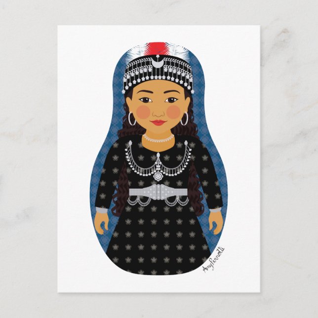 Carte postale Matryoshka assyrienne (Devant)