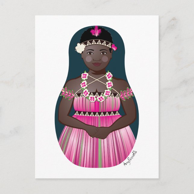 Carte postale Matryoshka Bougainvillean (Devant)