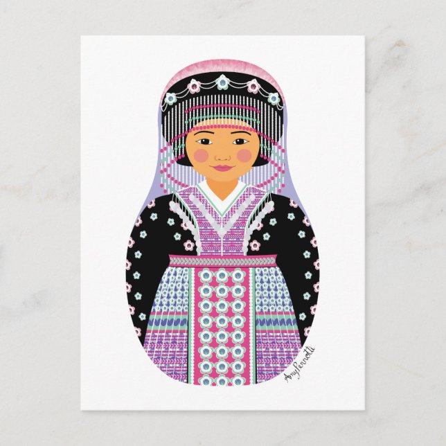Carte postale Matryoshka hmong (Devant)