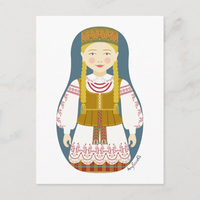 Carte postale Matryoshka lituanienne (Devant)