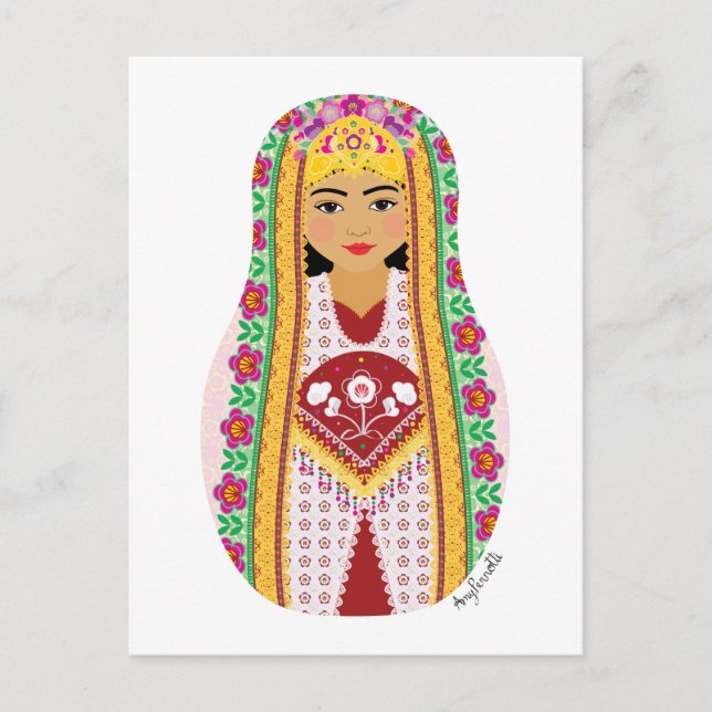 Carte postale Matryoshka ouzbek (Devant)