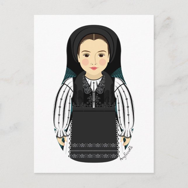 Carte postale Matryoshka roumain (Devant)