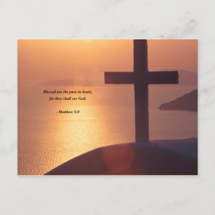 CARTE POSTALE MATTHEW 5:8