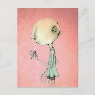 Carte Postale Maud et sa libellule