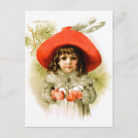 Maud Humphrey : Fille d'hiver avec boules de neige