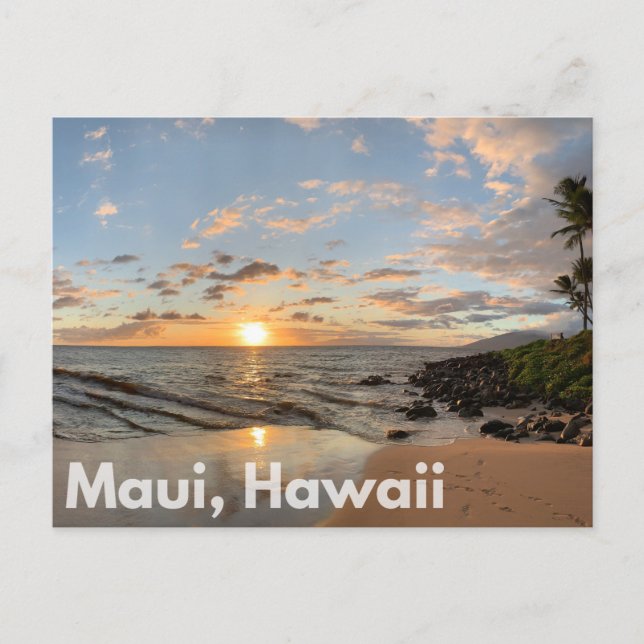 Carte postale Maui Hawaii Sunset (Devant)