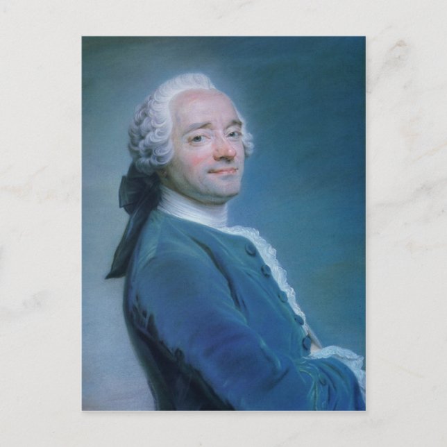 Carte Postale Maurice Quentin de la Tour Autoportrait (Devant)