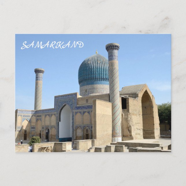 Carte Postale Mausolée de Timur à Samarkand, Ouzbékistan (Devant)