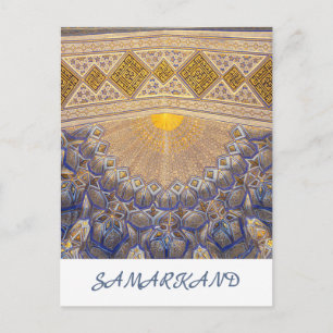 Carte Postale Mausolée de Timur à Samarkand, Ouzbékistan