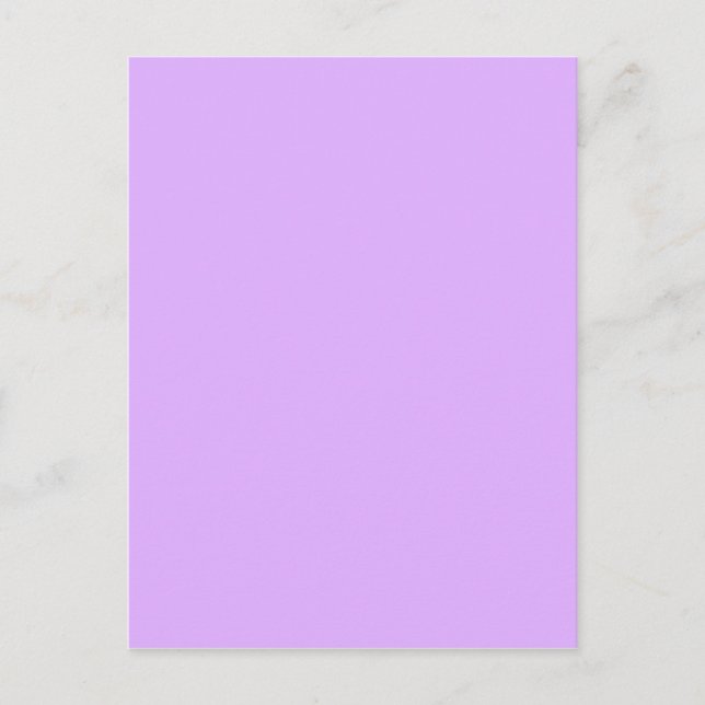 Carte Postale Mauve, code hexa violet pâle e0b0ff (Devant)