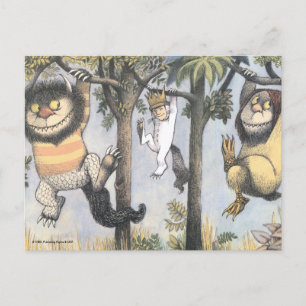 Carte Postale Max et les bêtes sauvages se balançant dans les ar