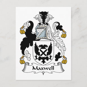 Carte Postale Maxwell Family Crest