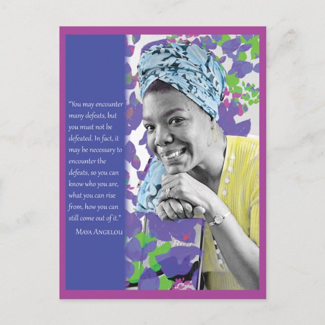 Carte postale Maya Angelou (Devant)