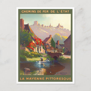 Carte Postale Mayenne France voyage vintage