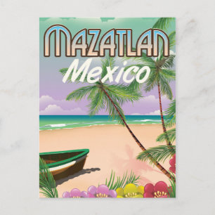 Carte Postale Mazatlan Beach Mexico Beach affiche de voyage