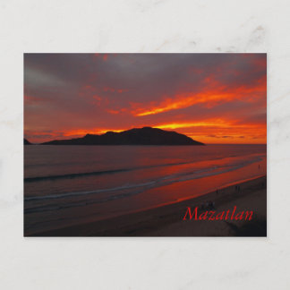 Carte Postale Mazatlan, Mexique ........ Coucher de soleil