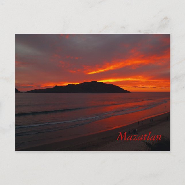 Carte Postale Mazatlan, Mexique ........ Coucher de soleil (Devant)