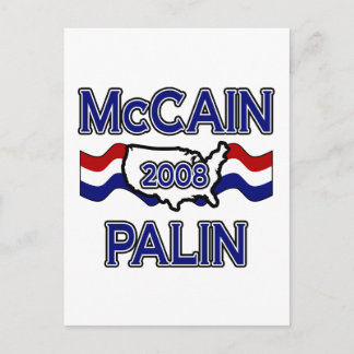 Carte Postale McCain Palin 2008