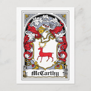 Carte Postale McCarthy Family Crest