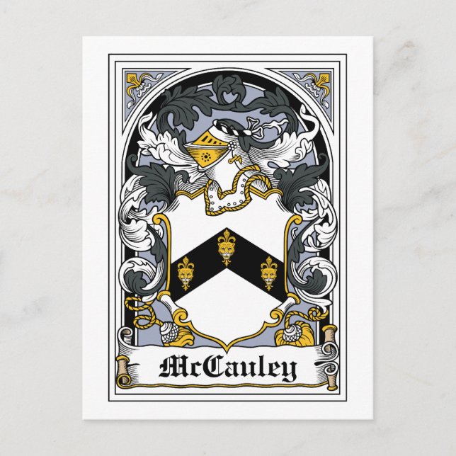 Carte Postale McCauley Family Crest (Devant)