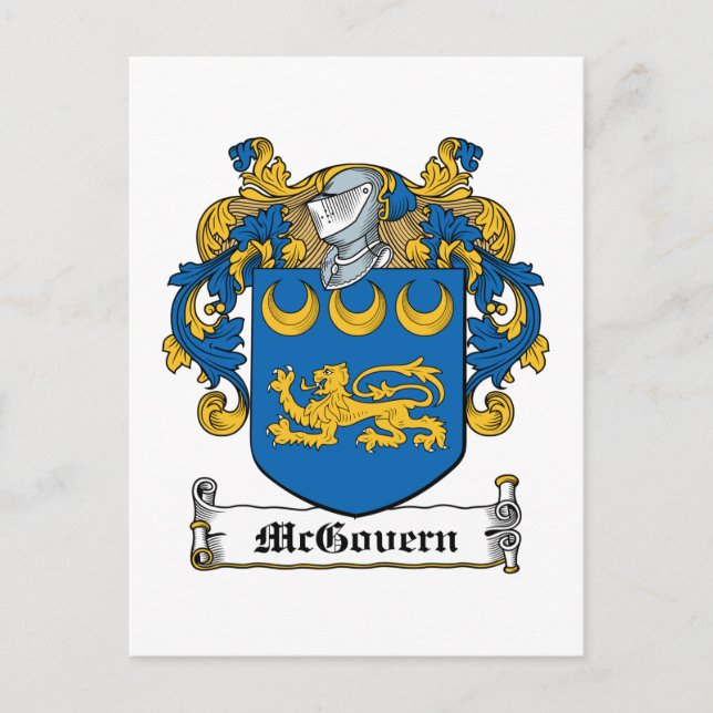 Carte Postale McGovern Family Crest (Devant)