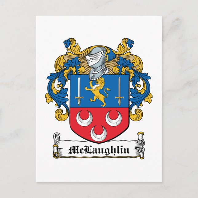 Carte Postale McLaughlin Family Crest (Devant)