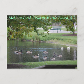 Carte Postale McLean Park - North Myrtle Beach, Caroline du Sud