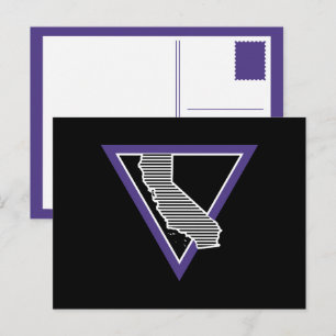 Carte Postale mcm rayé triangle californie