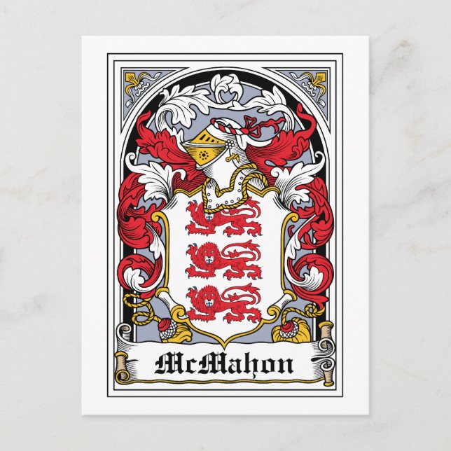 Carte Postale McMahon Family Crest (Devant)