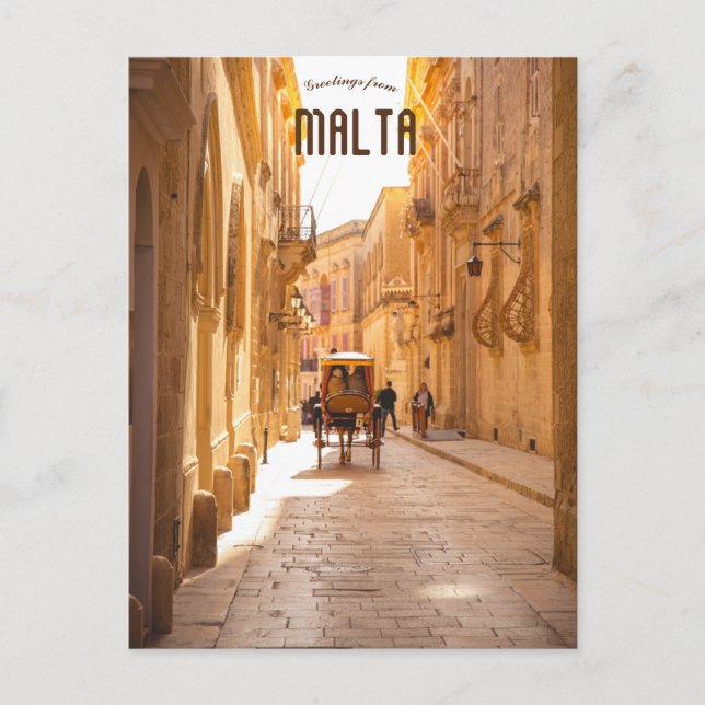Carte Postale Mdina Malte (Devant)
