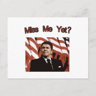 Carte Postale Me Manque Encore ? Reagan Posterisé