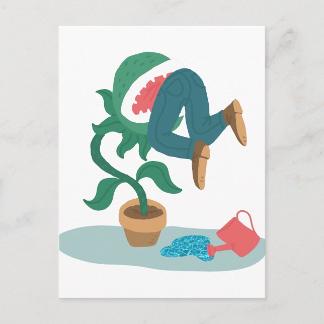 Carte Postale me nourrir venus flytrap (Devant)