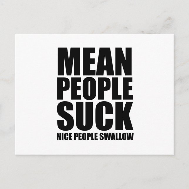 Carte Postale Mean people sucer (Devant)