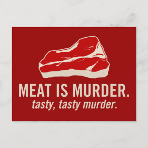 Carte Postale Meat is Murder