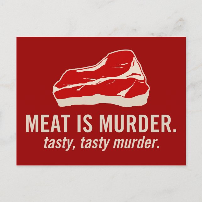 Carte Postale Meat is Murder (Devant)