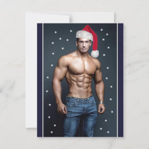Carte Postale Mecs les plus Chauds de la Planète ! Père Noël mus