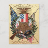 Médaille du drapeau américain Couronne de fusil Ba