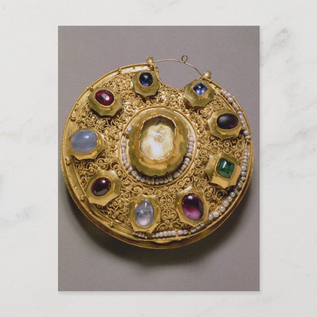 Carte Postale Médaillon Kolt, or serti de perles et (Devant)