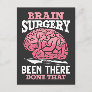 Carte Postale Médecin Hilarious Chirurgie Cerveau Dit