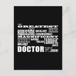 Carte Postale Médecins cool modernes amusants Meilleur Docteur M