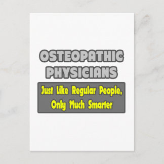 Carte Postale Médecins ostéopathiques .. Plus intelligent