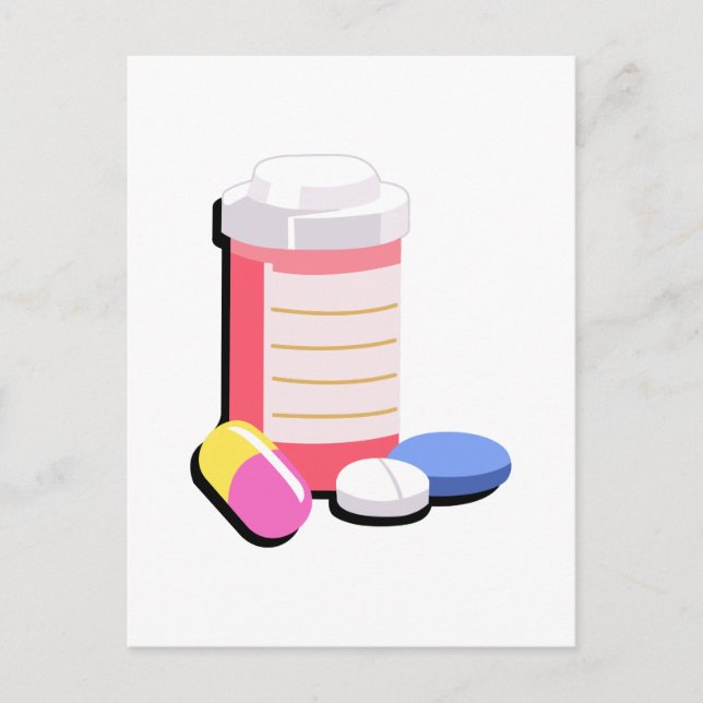 CARTE POSTALE MÉDICAMENTS D'ORDONNANCE (Devant)