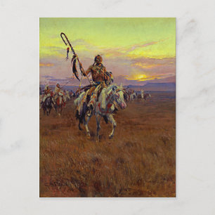 Carte Postale Medicine Man (1916) par Charles Marion Russell