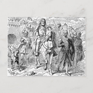 Carte postale médiévale Knight