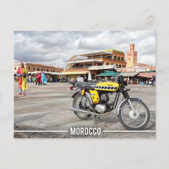 Carte Postale Médina de Marrakech - Jemaa El Fnaa, Maroc (Devant)