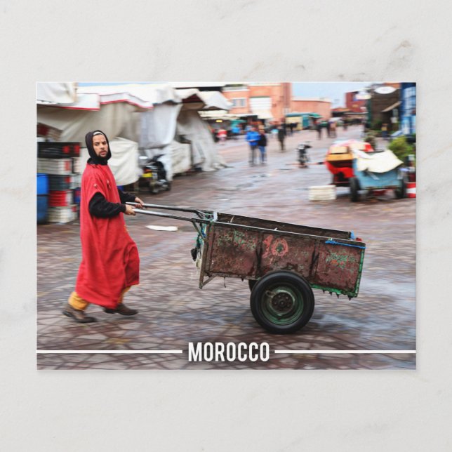 Carte Postale Médina de Marrakech - Marrakech Souk, Maroc (Devant)