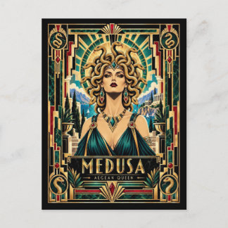 Carte Postale Medusa, Art Déco Mythique
