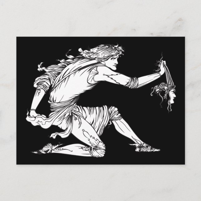 Carte Postale Medusa Aubrey Beardsley (Devant)