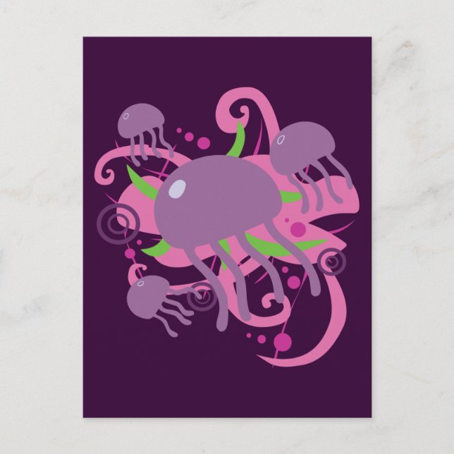 Carte Postale Méduse (Devant)